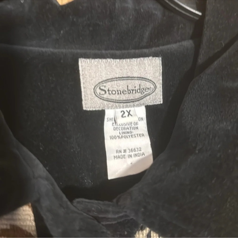 Patchwork Vest With Animal Print Stonebridge Vint… - image 4